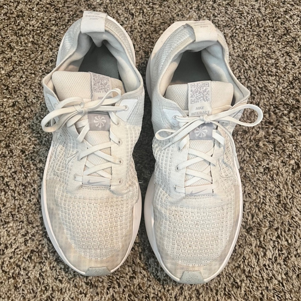 Nike Interact Run Mens Size 13 White Photon Dust Running Shoes FD2291-100